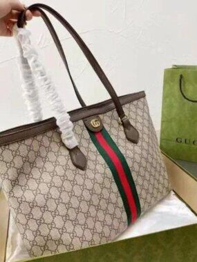 Gucci Medium Ophidia Shopping Bag Tote